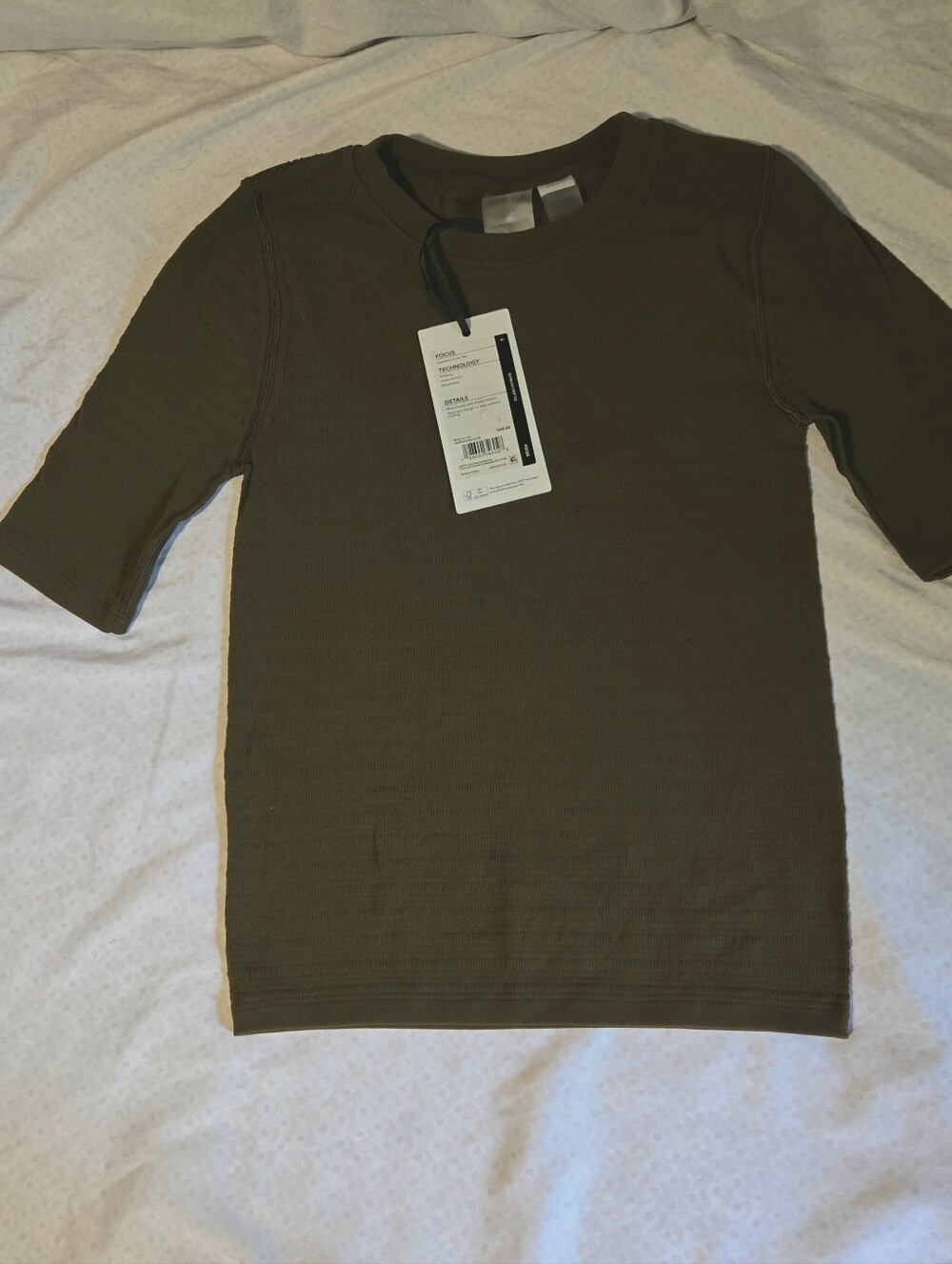 CALIA Women’s Seamless Crop Top Tee Dark Olive Small